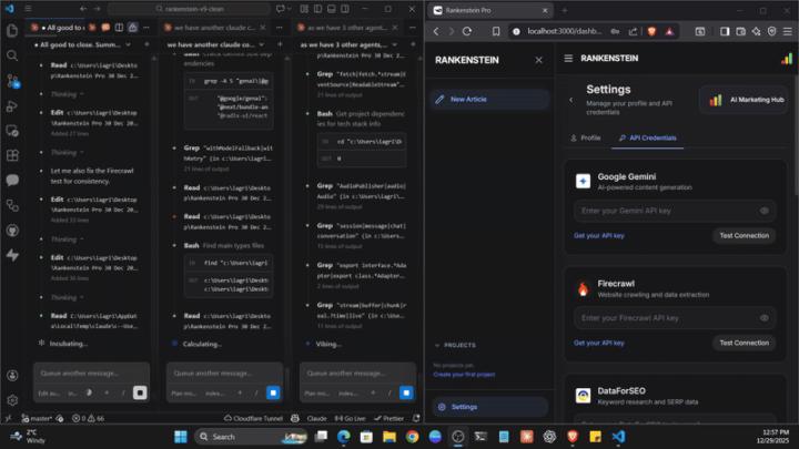 3 Agents working together for Rankenstein Pro