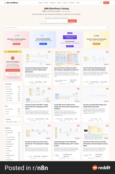 6000+ n8n workflows for u 😉
