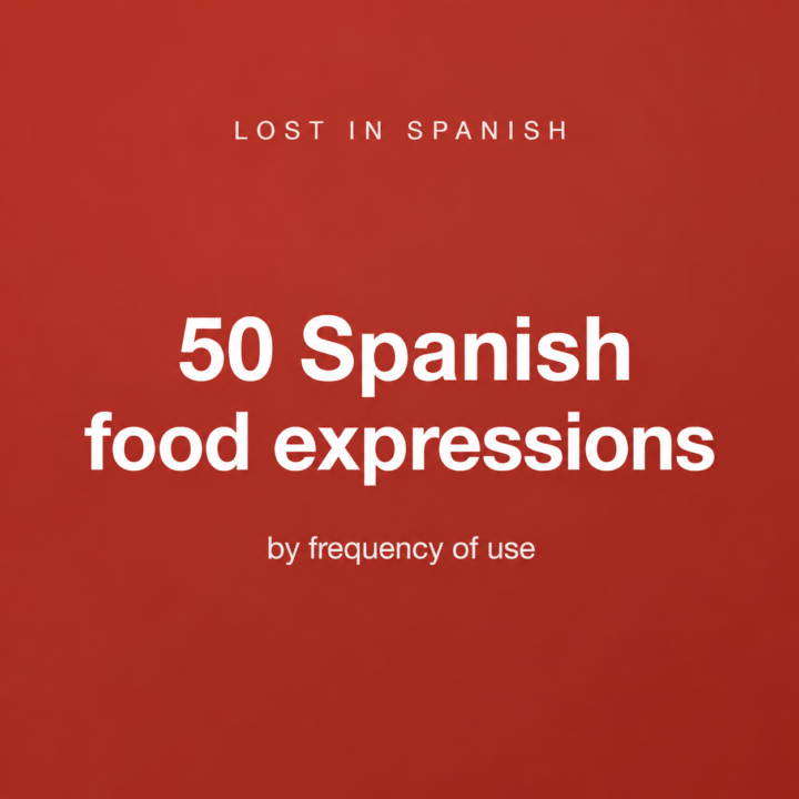 50 Spanish food expressions