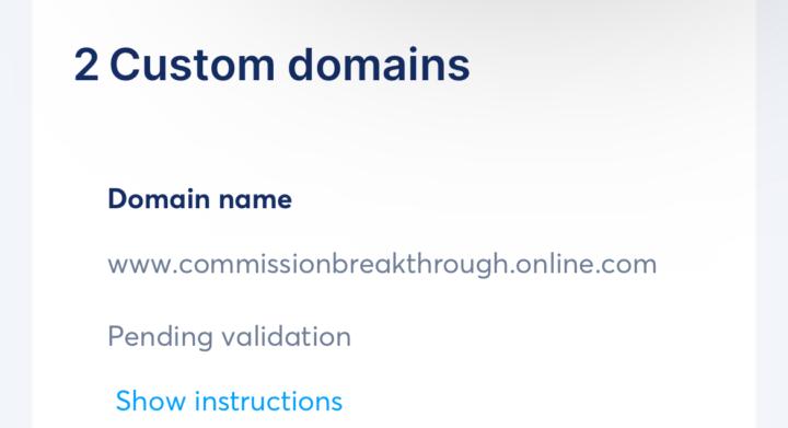 Domain troubles 