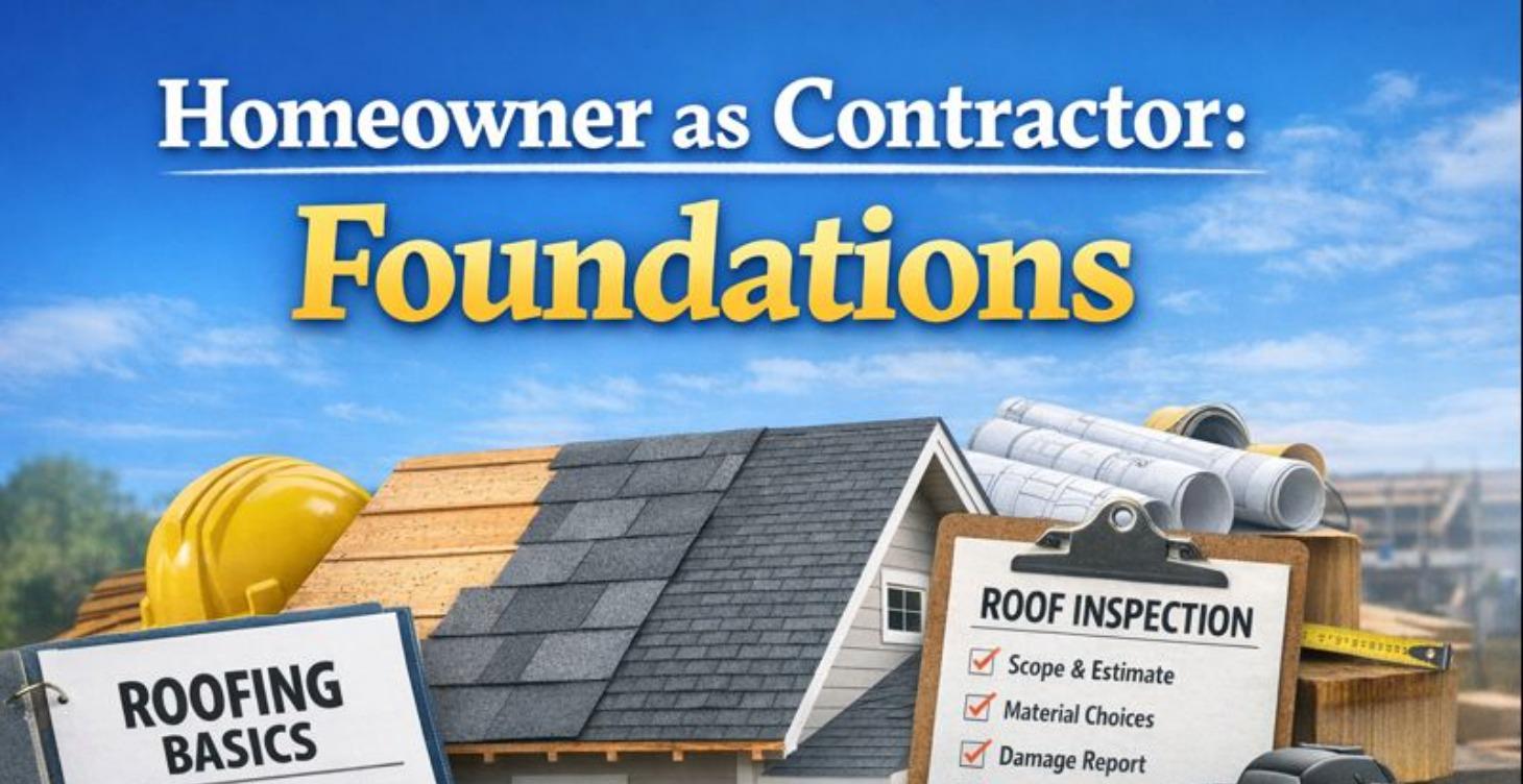 Homeowner as Contractor: Foundations