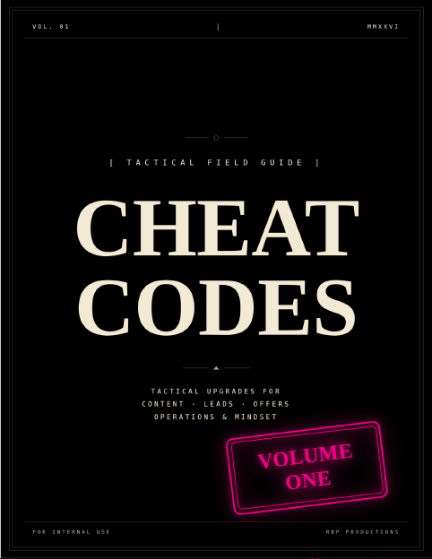 The cheat codes are in