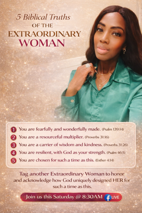 God created you to be Extraordinary! 