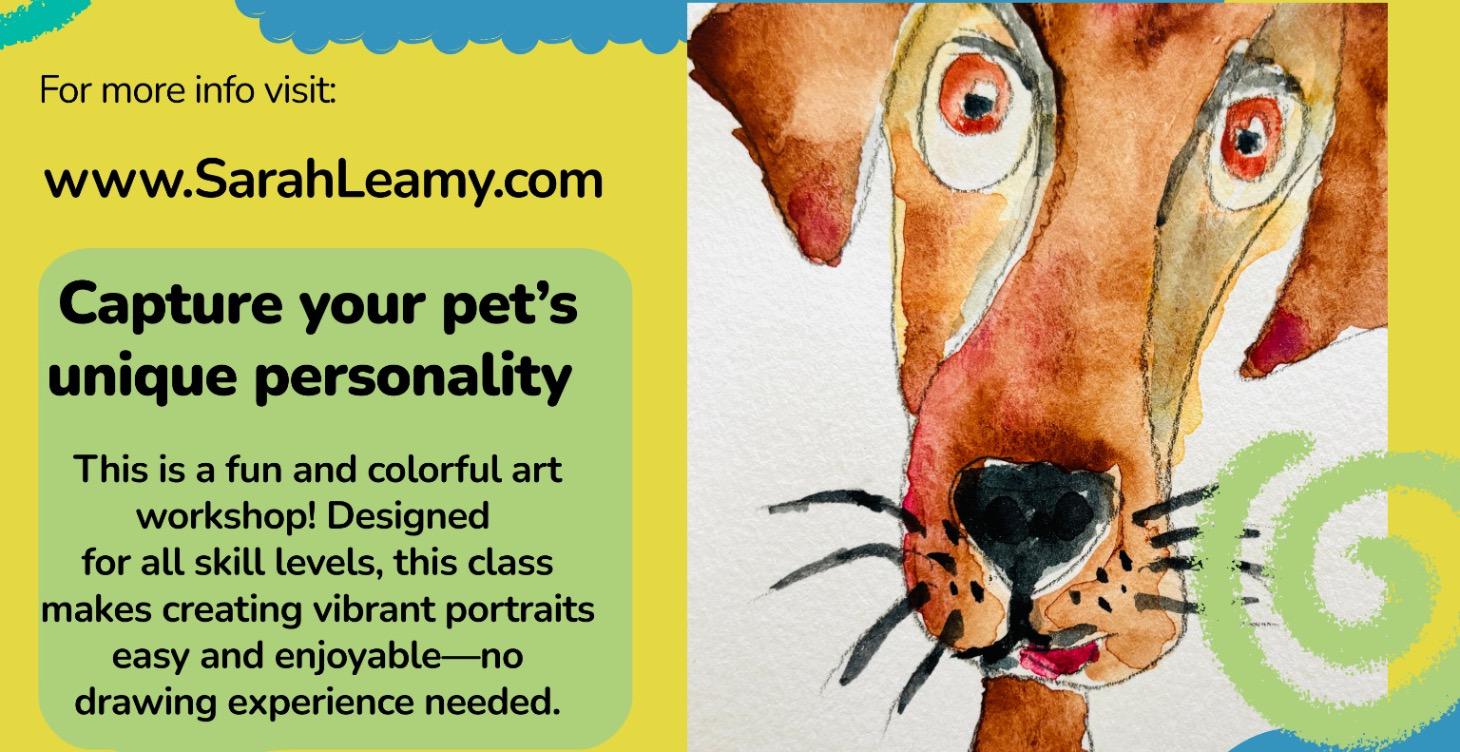 Fun Pet Portraits - With Watercolors