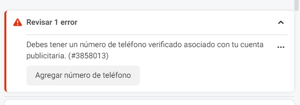 Error al vincular WhatsappBusiness
