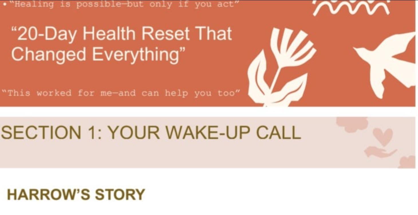 20-Day Health Reset