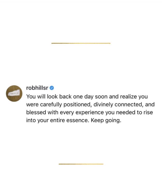Inspiring post from Rob Hill ✨