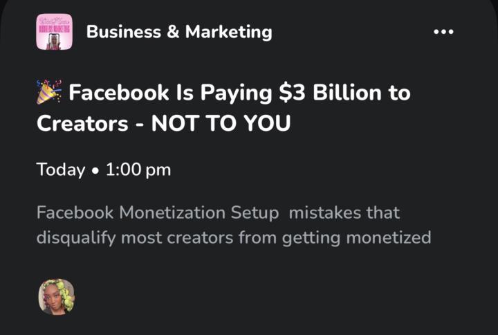 Are you Facebook Monetized ? 