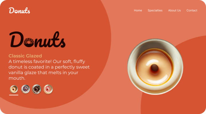 Donut Landing Page🍩