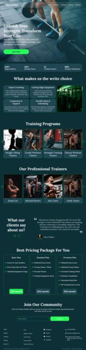 Fitness Landing Page