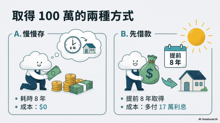 100 萬，兩條路，你選哪條？