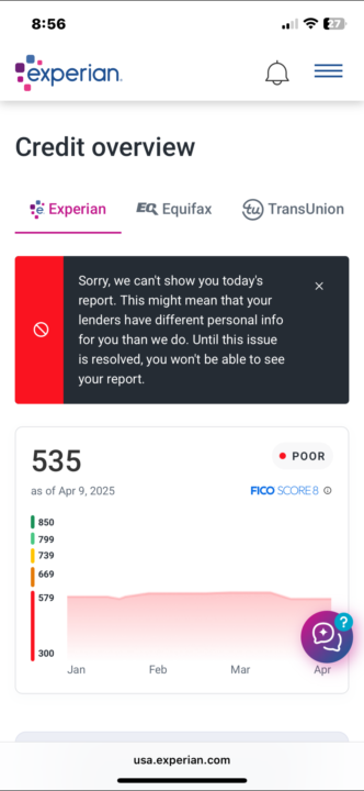 Help! Credit Report/Monitoring issue