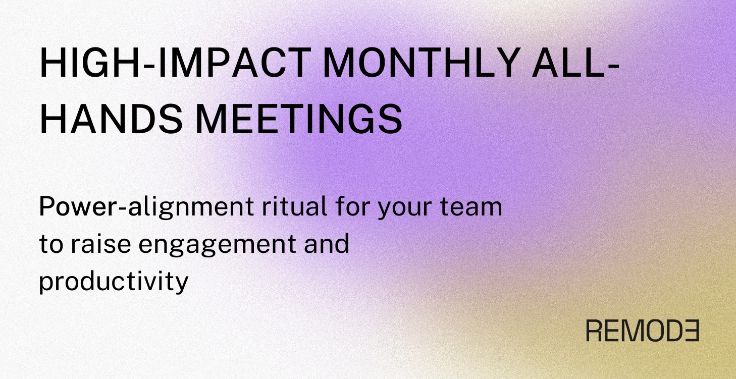 How to lead an all-hands meeting