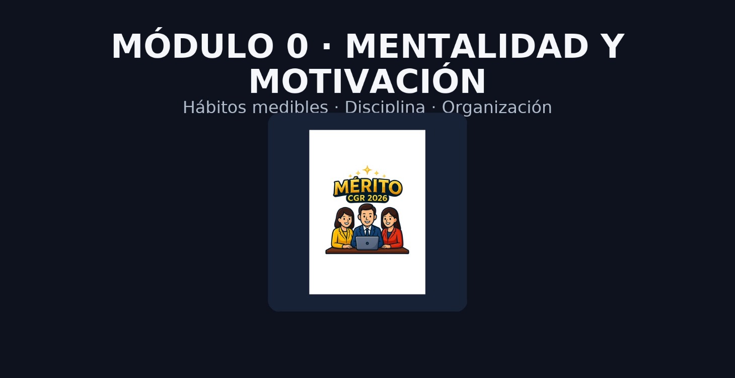 MODULO 0:  Mentalidad