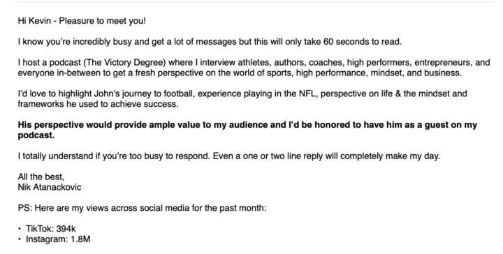 Cold Email Outreach