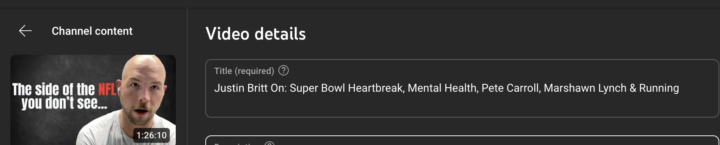 YouTube Title/Thumbnail