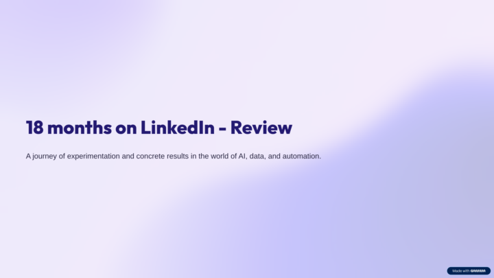 Review of my last 18 months on LinkedIn ⚡
