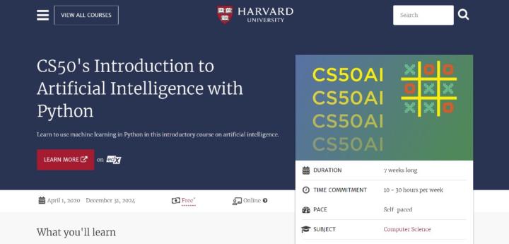 CS50’s introduction to Artificial Intelligence with Python