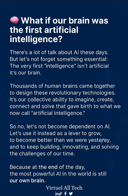 🧠 What if our brain was the first artificial intelligence?