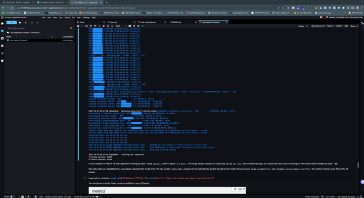 First Model Trained!
