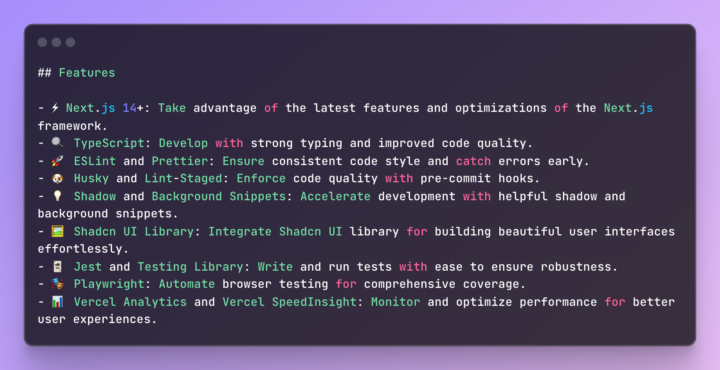 Next.js Starter Template