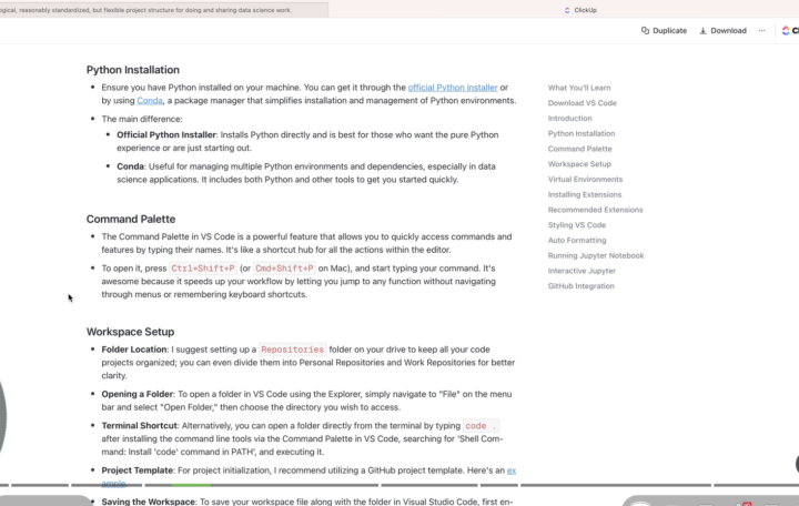 Clickup Documentation