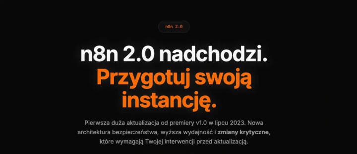 ⚠️ n8n 2.0 - Strona z informacjami