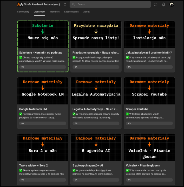 Szkolenie od podstaw n8n - Jak uzyskać dostęp?