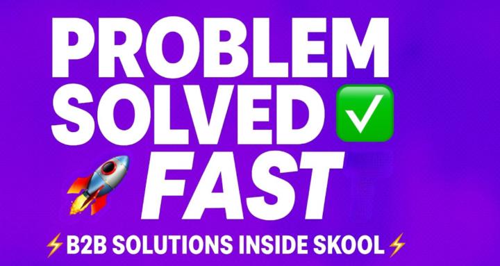 Problem Solved — Fast