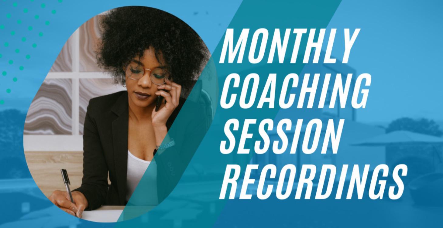 Room Rental Monthly Coaching Session Recordings