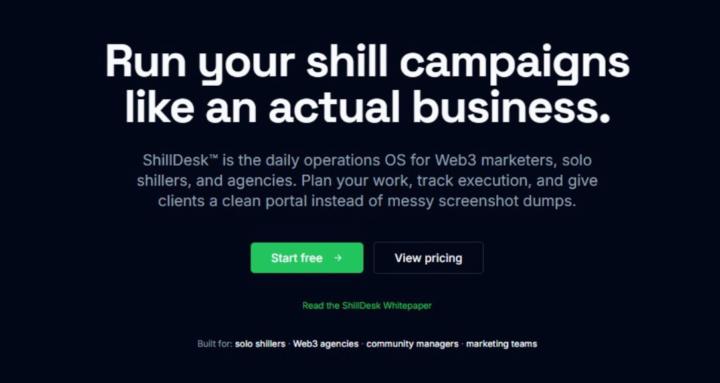 ShillDesk Web3 & Crypto Mkting