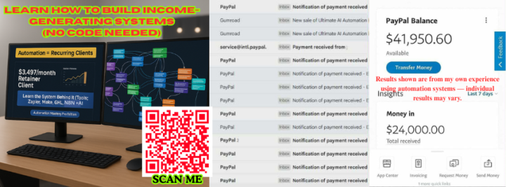 🤖 Turn your time into systems that make money for you!