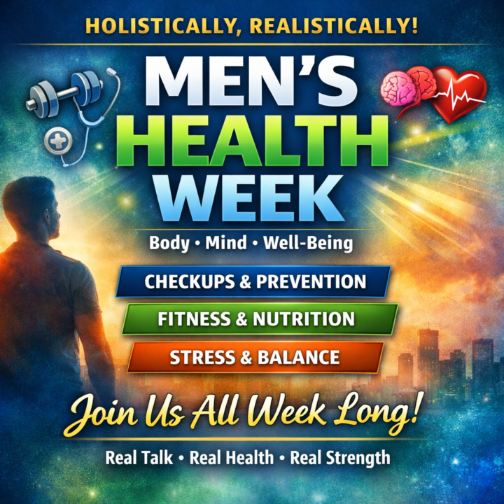 🌟 Welcome to Men’s Health Week! June 9 – 13 ~ Holistically, Realistically!