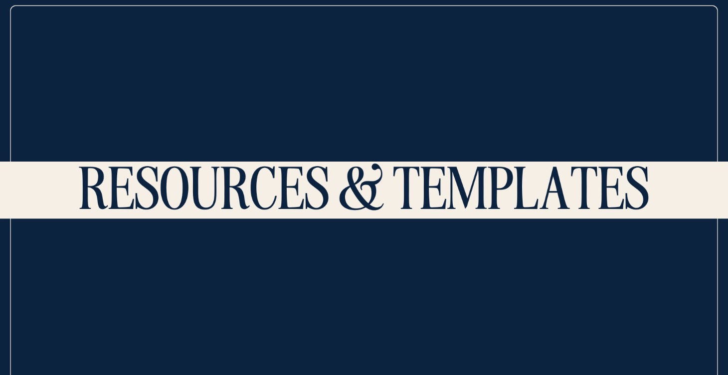 RESOURCES & TEMPLATES