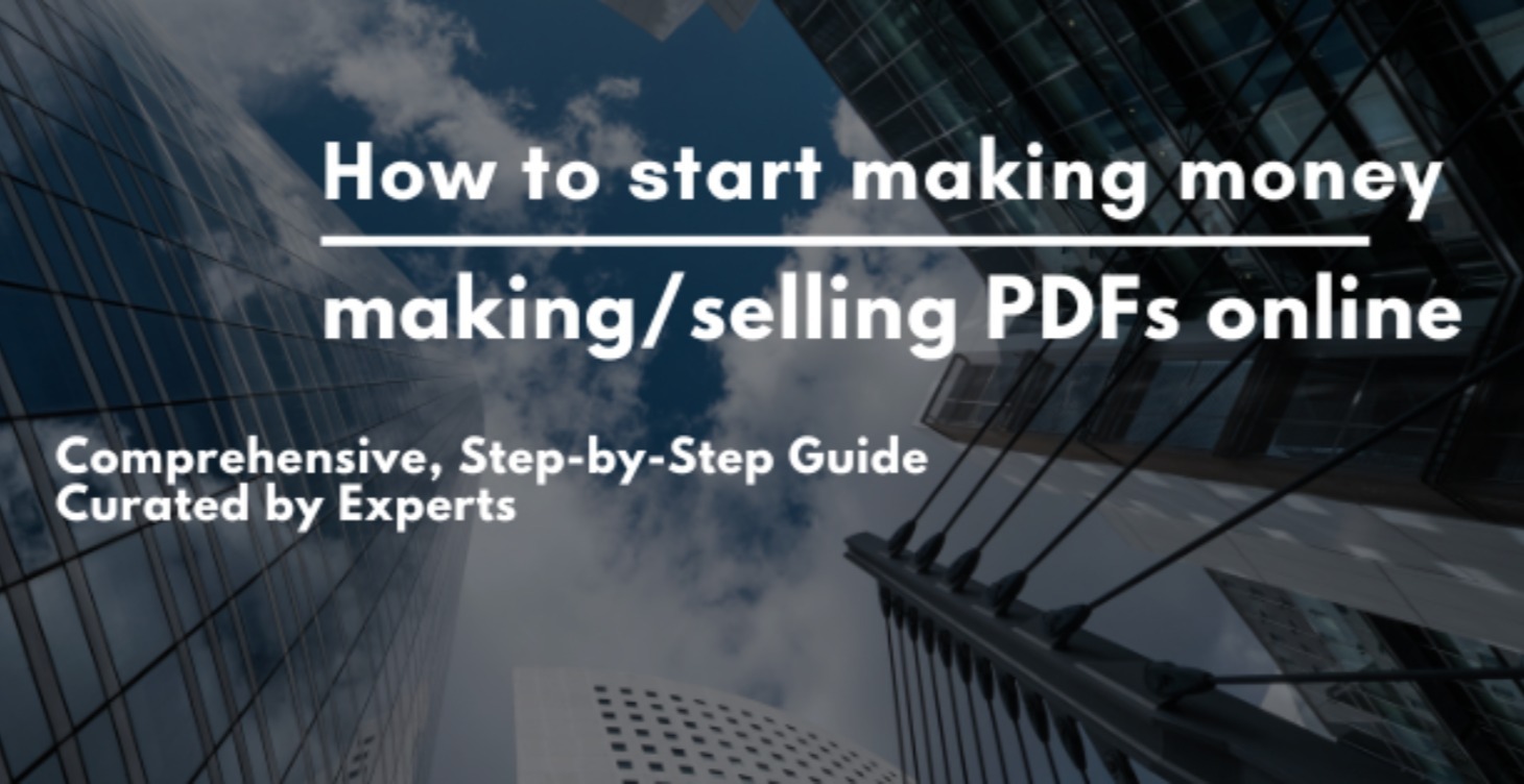 Start making money selling PDFs online