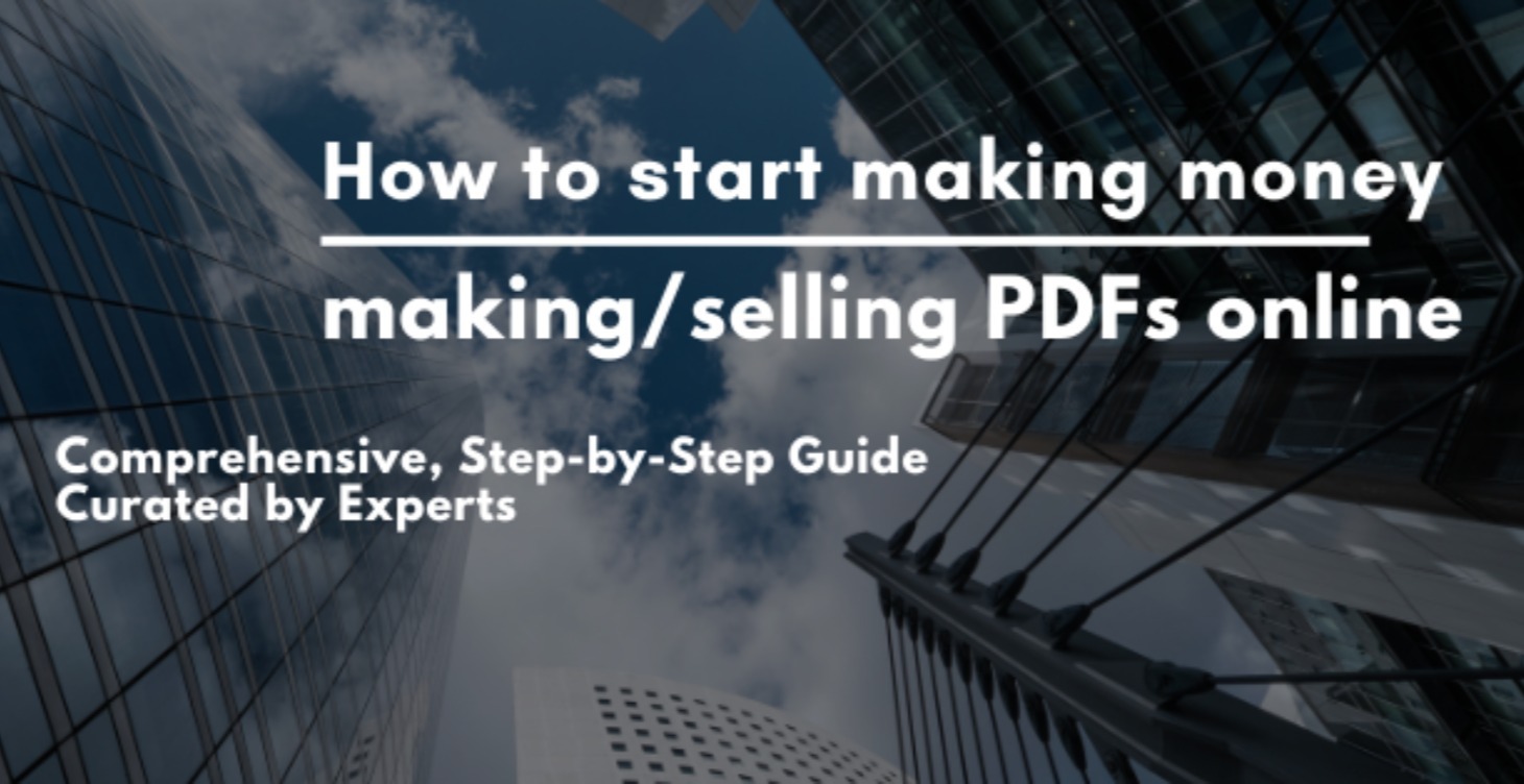 Start making money selling PDFs online