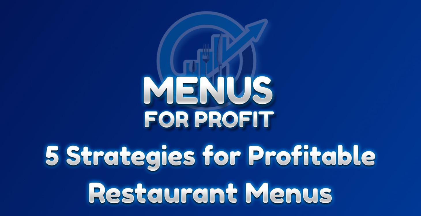🍽 Menus for Profit Workshop