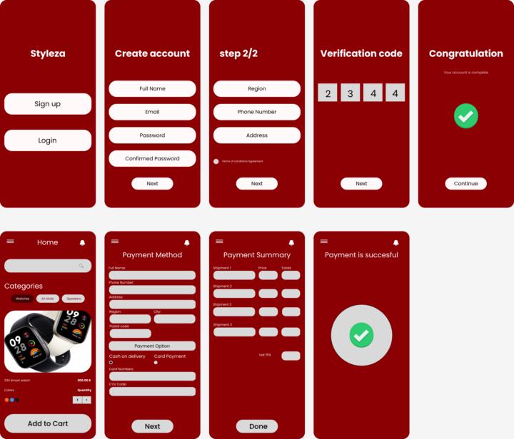 UI/UX Design Assignment Wireframe Design.