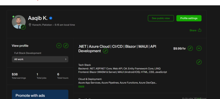 Can someone please review my Upwork & Fiverr profiles and guide me?