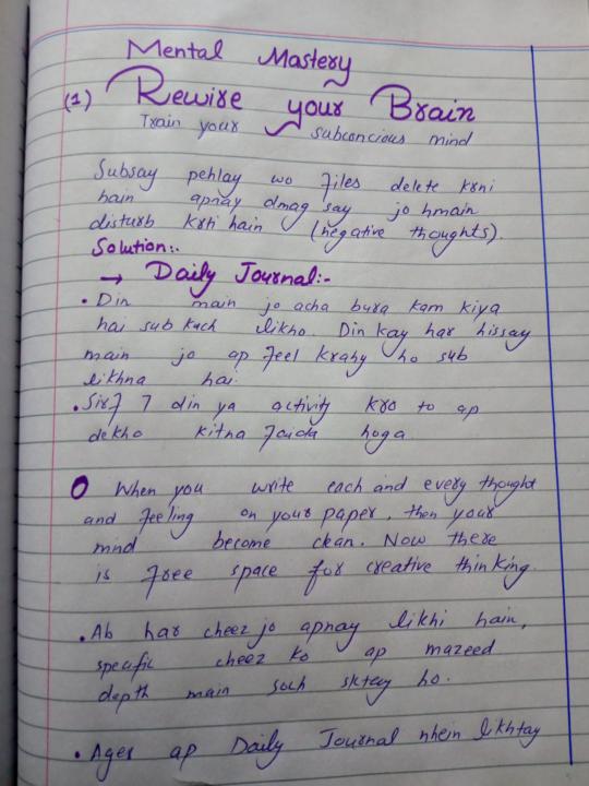 Mental Mastery _ Rewire your Brain notes