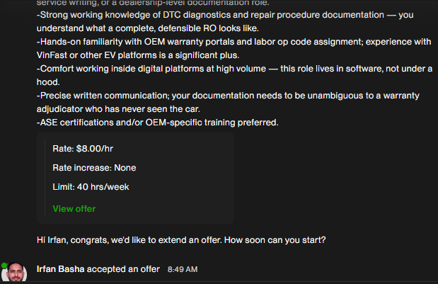 Got my First Upwork Contract! 🎉