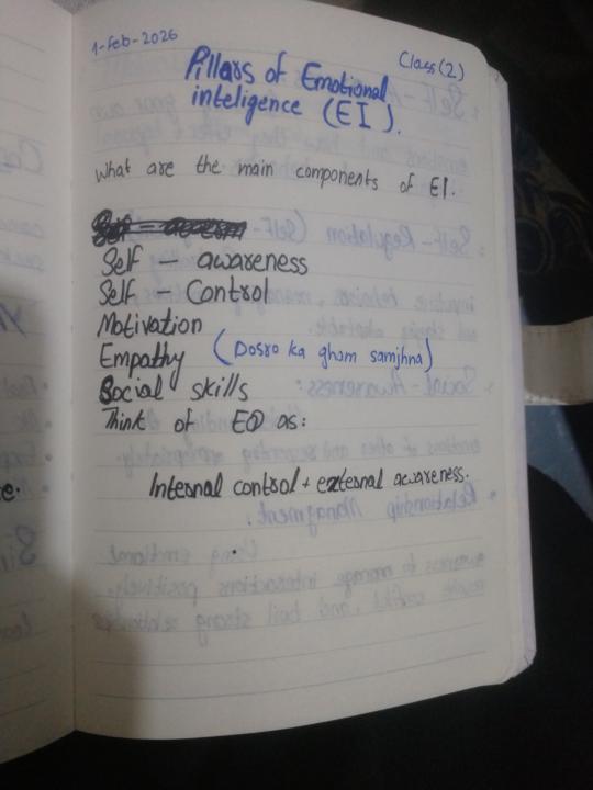 Pillars of emotional intelligence EI 