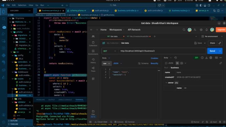 Backend Project Progress 