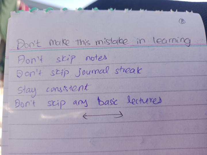 Don't make this mistake in learning/ lec 8
