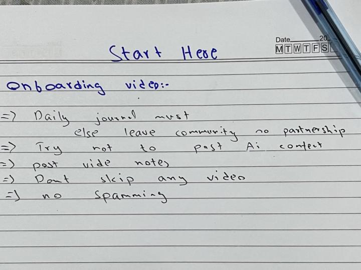 “On Boarding Video” Notes