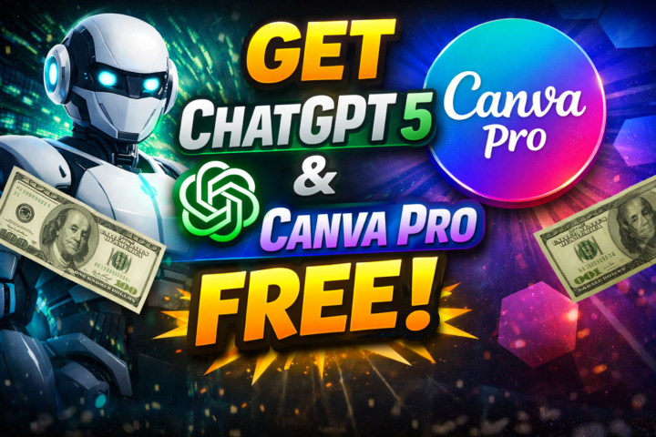Get chat gpt 5 and Canva Pro for FREE 