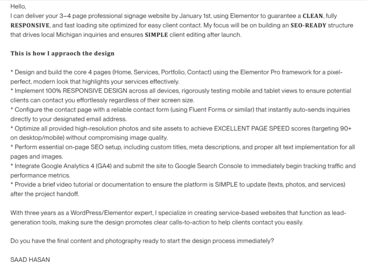 Bidding Review by Core Team