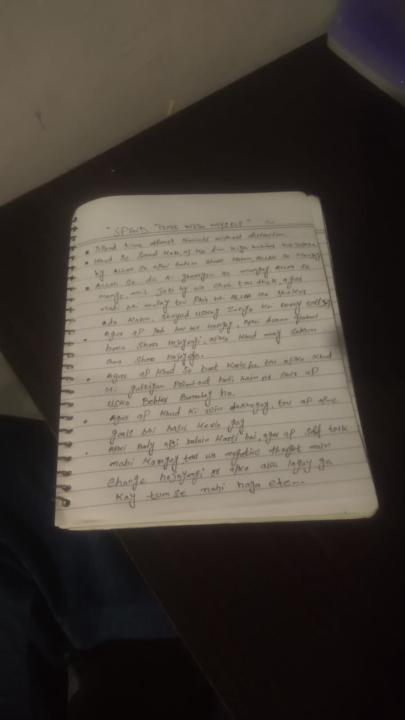 SPEND TIME WITH YOUSELF NOTES