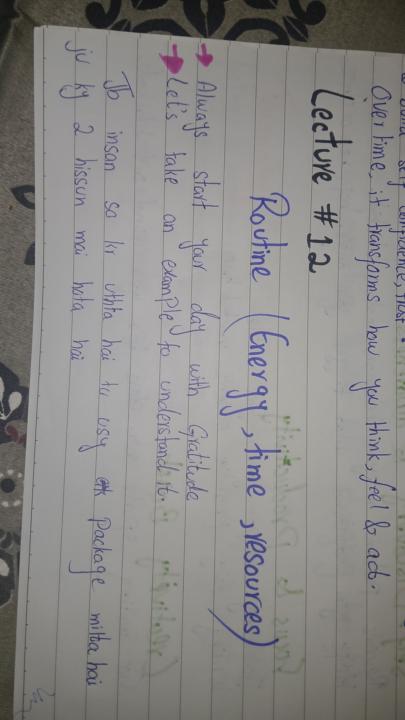 Notes : Mental Mastery 