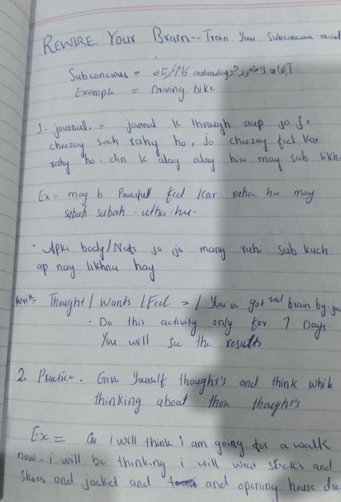 Notes | Rewire your brain 